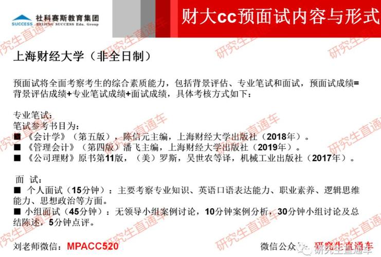 上海财经大学2022年会计硕士(MPAcc非全日制)预面试招生办法