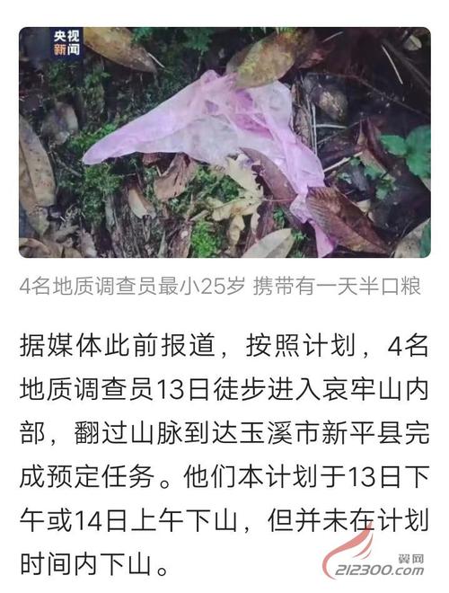 痛心!云南哀牢山四名失联人员均已遇难# 云南失联女孩图片